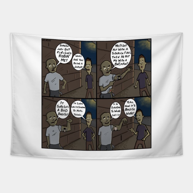 Bruise Wane Tapestry by Nick Navatta