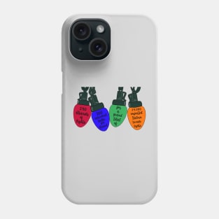 Christmas lights Phone Case