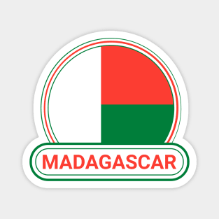 Madagascar Country Badge - Madagascar Flag Magnet