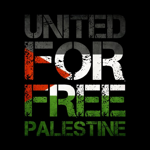 United For Free Palestine - Stand Together Like Brother by mangobanana