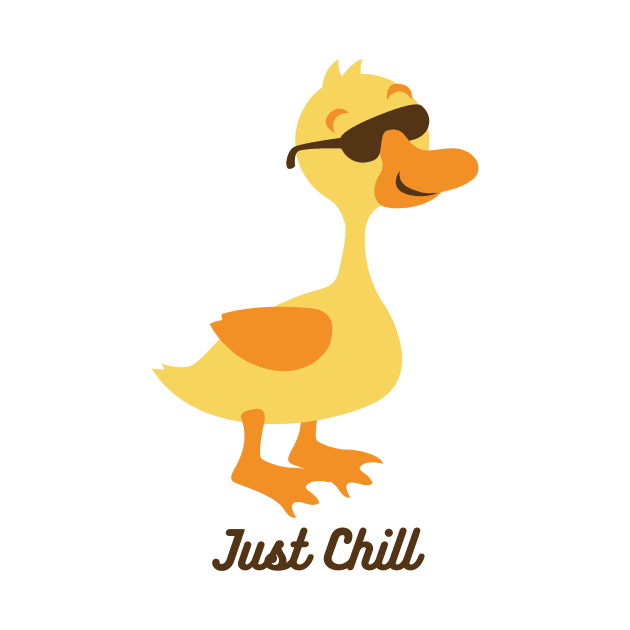 Just chill funny duck by Yula Creative