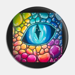 Rainbow Dragon Eye Pin