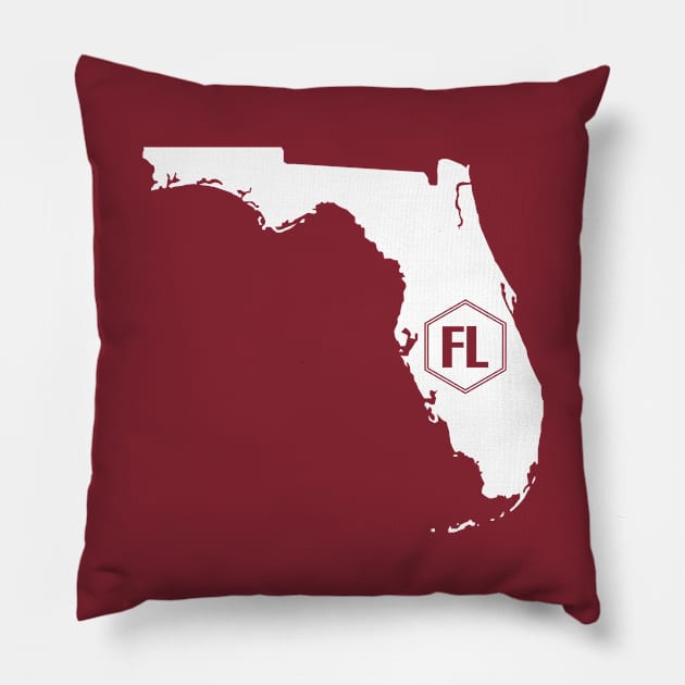 Florida Homer (White) Pillow by caknuck