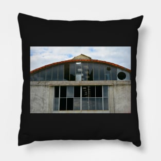 Derelict Industrial Building Pillow