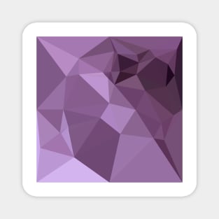 African Violet Abstract Low Polygon Background Magnet