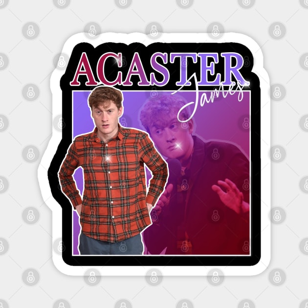 James Acaster Retro Magnet by pink + pip