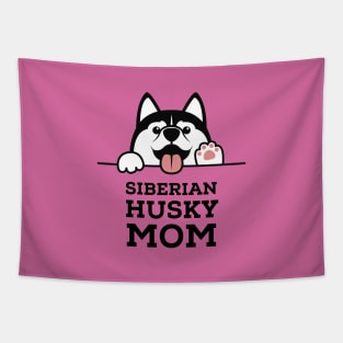 Siberian Husky Mom, Husky mask, Husky gift, Husky mom, Husky owner gift, Husky lover gift,  Husky funny, Siberian husky owner gifts Tapestry