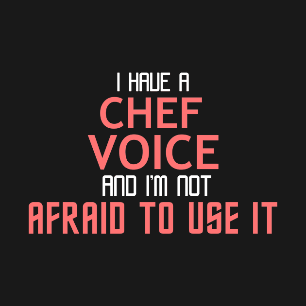 Chef Voice Cool Typography Job Design by Stylomart