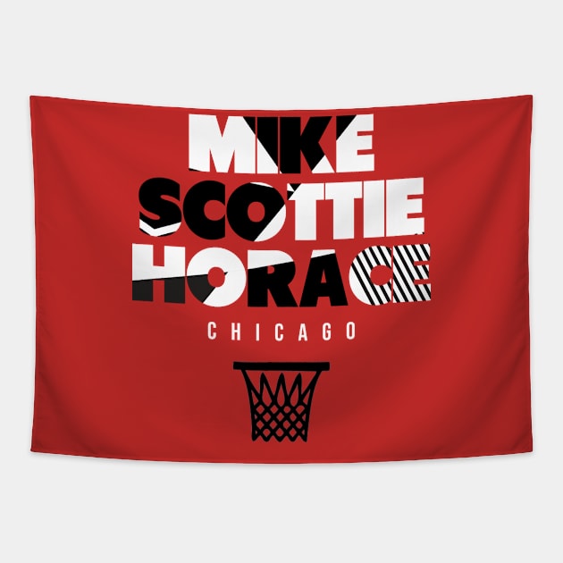 Throwback Chicago Basketball Tapestry by funandgames