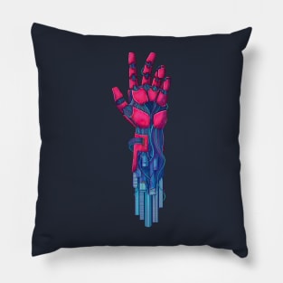 Cyber Punk City Pillow