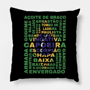 Guide to Capoeira Flag of Brazil Pillow