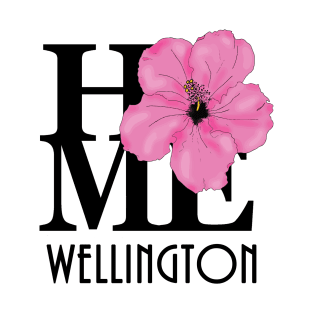 HOME Wellington (pink hibiscus) T-Shirt