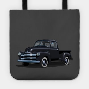 1949 Chevy Pickup Truck in black Tote