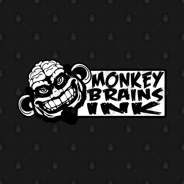 Monkey Brains INK Stamp Logo by GodsBurden