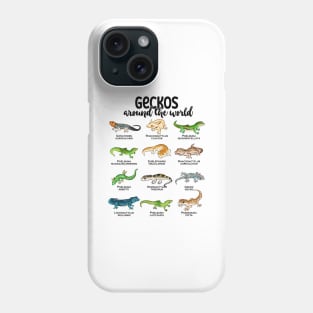 Many different geckos - geckos of the world Phone Case