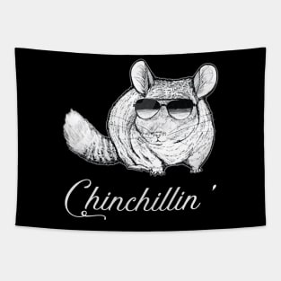 Urban Canine Carousel Chinchilla Delight, Tee Trendsetter Triumphs Tapestry