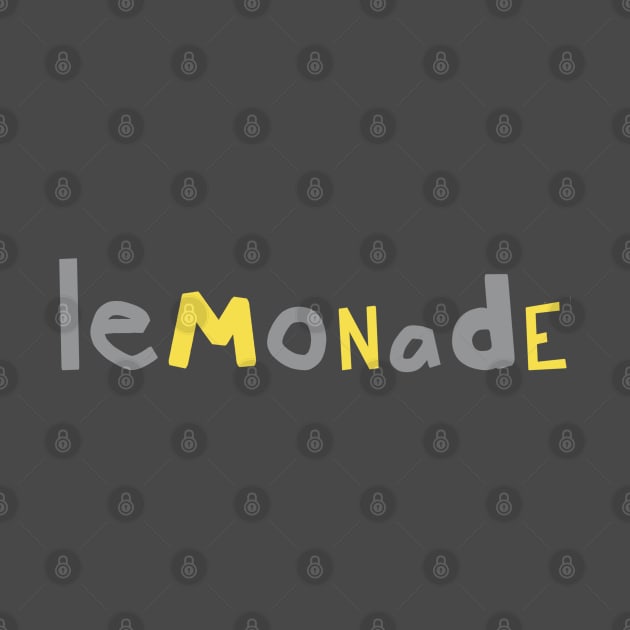 Lemonade in Ultimate Gray Illuminating Typography by ellenhenryart