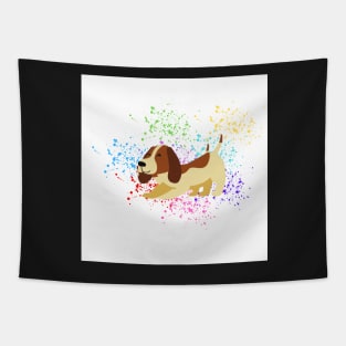 Happy Dog Tapestry