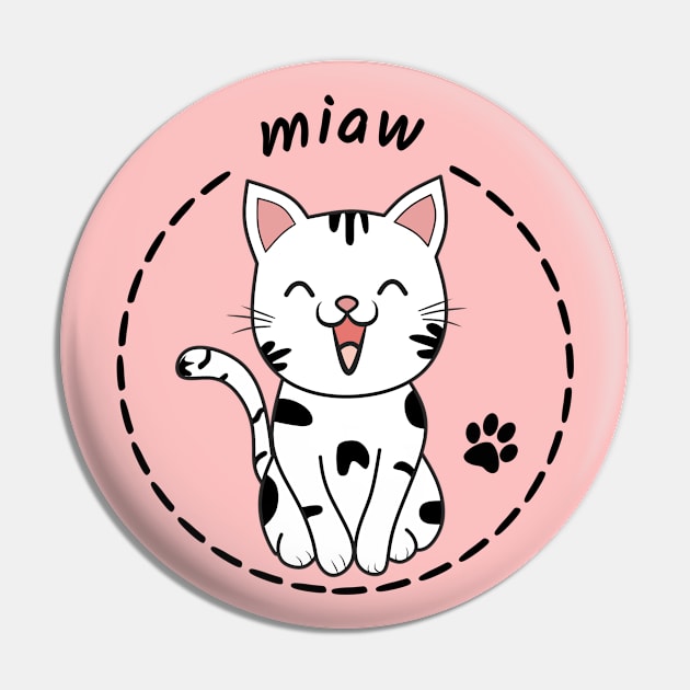 Cat Miaw, Cat Meow Pin by Clara switzrlnd