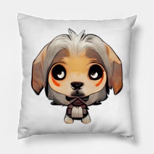 Chibi Dog in manga style Pillow