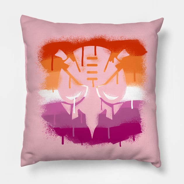 Lesbian Predacon Pillow by candychameleon