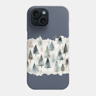 Christmas forest Phone Case