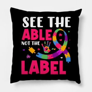 See the able not the label Pillow