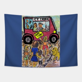 The Ice Cream Man Tapestry