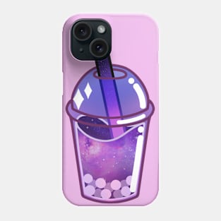 Galaxy boba milk tea Phone Case