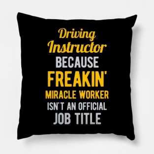 Driving Instructor Funny Pillow