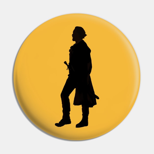 Captain Flint Silhouette Pin by byebyesally