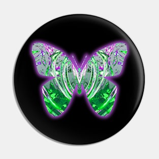 green butterfly Pin