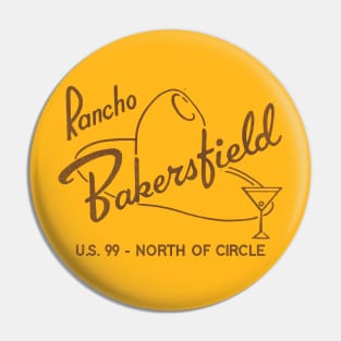 Rancho Bakersfield Retro Defunct Motel California Pin
