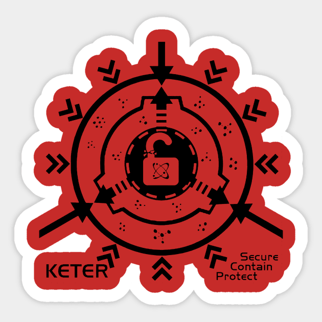 Keter Classification SCP Foundation Secure Contain Protect Sticker