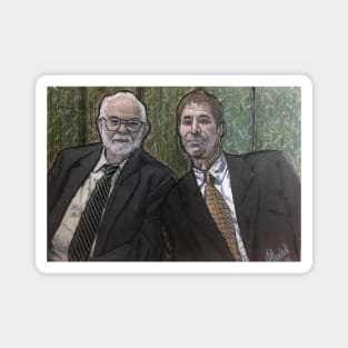 Father and son portrait Magnet