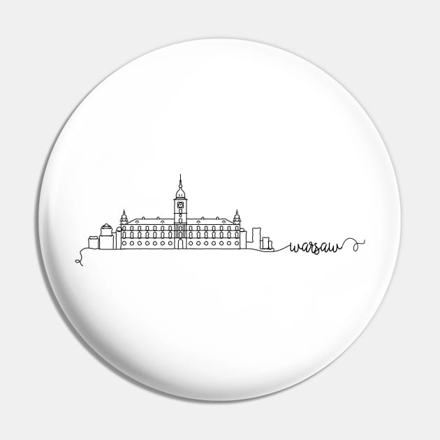 Warsaw City Signature Pin by kursatunsal