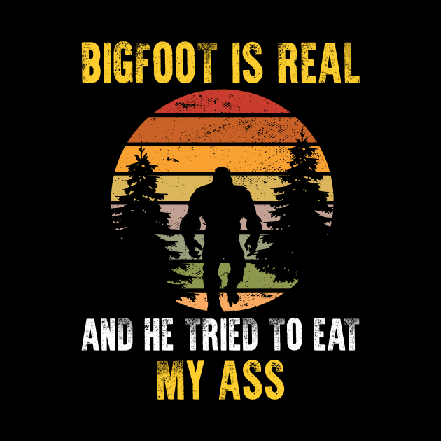 Bigfoot is Real - Funny Sasquatch Yeti by 5StarDesigns