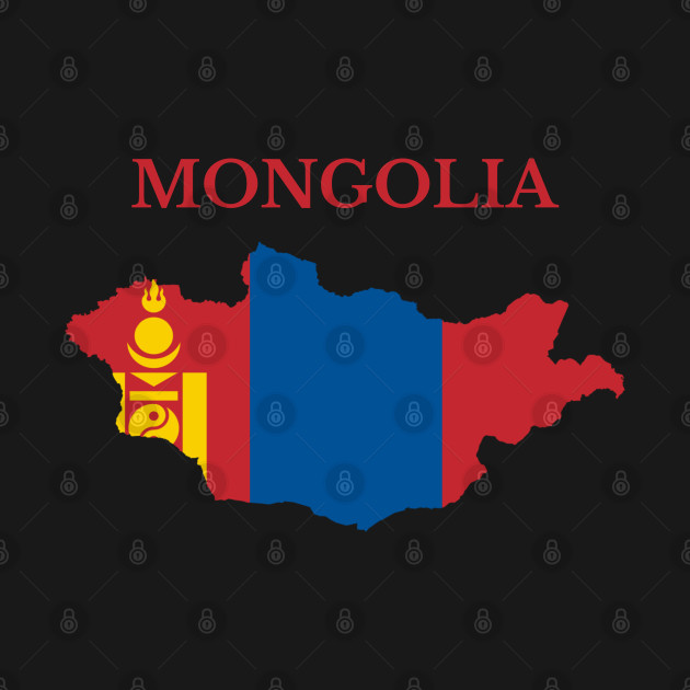 Discover Mongolia Map Flag - Mongolia - T-Shirt