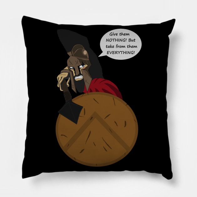 leonidas OUR KING! Pillow by Moonsong