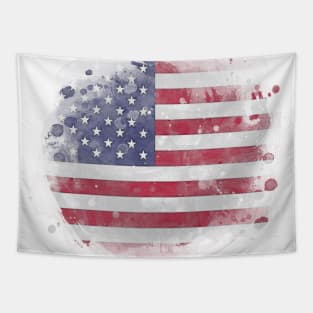 United States watercolor flag Tapestry