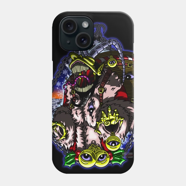 Krampus is Watching Phone Case by AJH designs UK