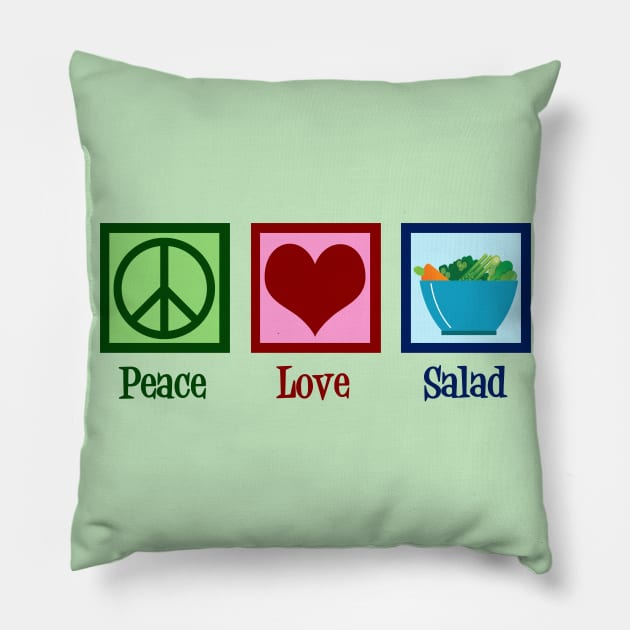 Peace Love Salad Pillow by epiclovedesigns