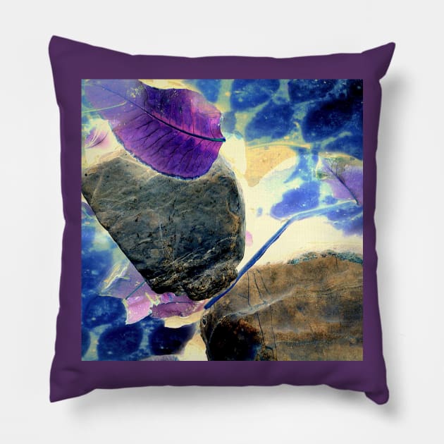 Abstract Nature Elements Pillow by bonnieblu