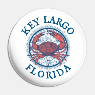 Key Largo, Florida, with Stone Crab on Windrose Pin