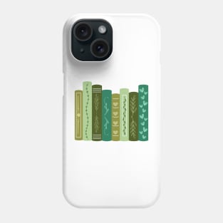 Green Bookshelf Phone Case