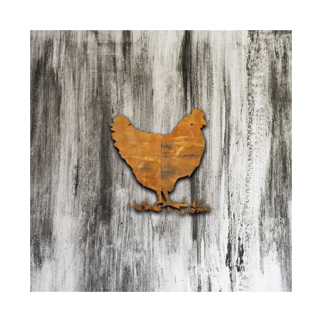 Rustic Chicken (Orange) by Jared S Davies