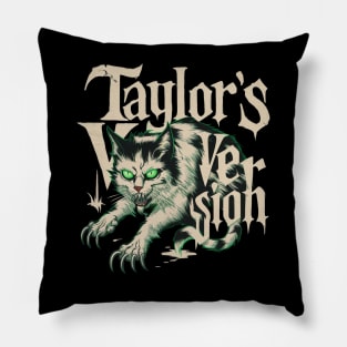 death metal taylors cat version Pillow