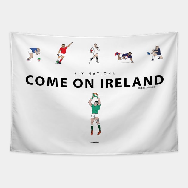 Six Nations - Come on Ireland Tapestry by dizzycat-biz