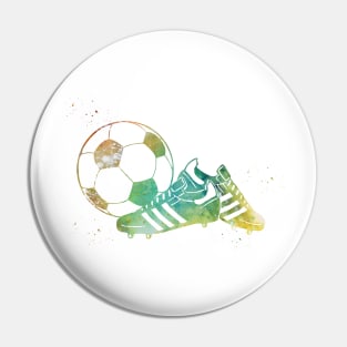 Soccer Art Pin