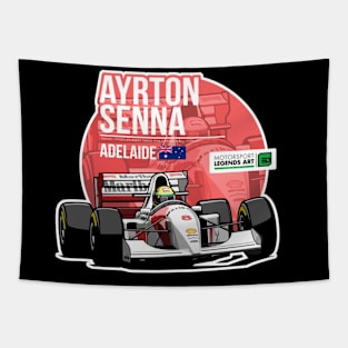 Ayrton Senna 1993 Adelaide Tapestry